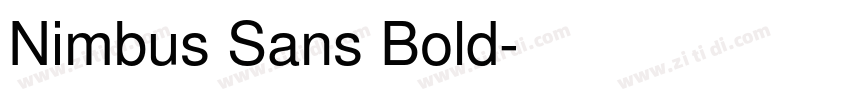 Nimbus Sans Bold字体转换
